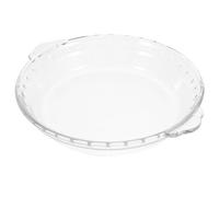 AMUSLESUR Plat à Tarte en Verre Résistant la Chaleur pour Micro-ondes, Forme Classique, pour Quiches et Poissons, Matériau Non Poreux et Solide