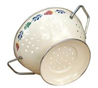 AMUSLESUR Plateau à Fruits en Métal avec Bordure Délicate, Égouttoir Multi-usage Facile à Nettoyer, Maison Rangement de Bonbons