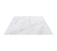 AMUSLESUR Plateau en Marbre Naturel Gris Blanc Rectangulaire, Planche à Découper Multifonction Lisse et Stable, Accessoire Cuisine Domestique pour Rangement et Préparation Alimentaire,