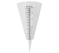 AMUSLESUR Pluviomètre Réutilisable en Plastique Transparent de Cône Piquet, Outil de Mesure des Précipitations pour Pelouse et Statistiques Météorologiques