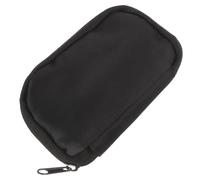 AMUSLESUR Pochette pour Diabétique Compacte et Légère en Tissu Noir Fermeture Éclair, Lot de 2 pour Accessoires de Mesure de Glycémie, pour Paquet à Main ou Paquet D'école