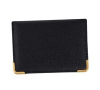 AMUSLESUR Pochette Protectrice en Cuir PU pour Cartes Bancaires et Identité, Étui Compact Protection RFID, Porte-Banque Pratique pour Voyage et Usage Quotidien