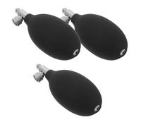 AMUSLESUR Pompes Manuelles de Gonflage pour Tensiomètre Lot de 3 Valve Métallique et Connecteurs Faciles à Installer pour Usage Professionnel