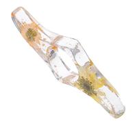 AMUSLESUR Porte-page Bague pour Lecture à Doigt Petit Format, Support de Page Décoratif en Résine Fleurs, Accessoire Léger Jaune Orangé pour Maintien de Livre, Signet Pratique pour Lecture