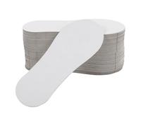 AMUSLESUR Présentoirs à Chaussettes Invisibles en Papier Blanc 100 Pièces, Organisateur Pratique et Empilable pour Chaussettes Basses et Socquettes Bateau Femme