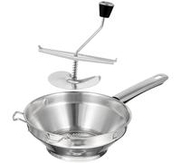 AMUSLESUR Presse Purée Manuel Acier Inoxydable avec Manche Antidérapant Piler et Presser Pommes de Terre et Légumes Facilement Ustensile de Cuisine pour Maison