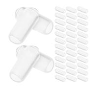 AMUSLESUR Protège-embouts en Caoutchouc pour Bandeaux Cheveux, 200pcs, Matériau Souple pour Usage Quotidien et Diy, Réduit la Pression du Cuir Chevelu et Protège les Extrémités