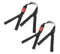 AMUSLESUR Sangle de Mentonnière Rouge Ajustable pour Casque de Chantier, Lot de 2 Jugulaires Résistantes Adaptées aux Environnements Industriels