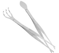 AMUSLESUR Set de Pinces à Épiler en Acier Inoxydable Outils de Précision pour Plantes, Facile à Ranger pour Bonsaï Râteau pour Petits Jardins et Plantation de Fleurs