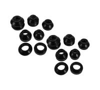 AMUSLESUR Soufflet de Rotule pour Extrémité de Biellette de Direction Suspendre en Caoutchouc Noir 14pcs Installation Facile pour Essieu de Direction Automobile