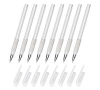 AMUSLESUR Stylo Marqueur à Pointe Unique Lot de 8, Feutre pour Tatouage Temporaire et Marquage Peau, Outil Solide en Plastique pour Salon, Fournitures pour Sourcils et Esthétique Féminine