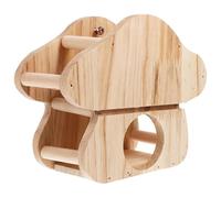 AMUSLESUR Support Lapin Râtelier à Foin en Bois Support pour Mangeoires à Lapins Ne Se Déforme Pas pour Cage à Petits Animaux