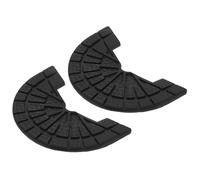 AMUSLESUR Talonnette en Caoutchouc Antidérapante pour Talon de Chaussure, Protection Renforcée Noir, Prolongateur de Durée de Vie pour Chaussures de Sport et Basket, 1 Paire