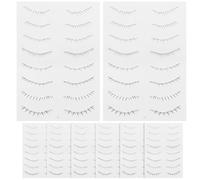 AMUSLESUR Tatouages D'extensions de Cils Inférieurs Autocollants, 10 Feuilles en Papier Tatouage et Film Pet, Facile à Utiliser Look Naturel Lors de Fêtes Scène