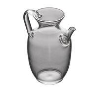 AMUSLESUR Théière en Verre Résistante la Chaleur Petite Bouilloire Transparente en Verre Rétro 300ml pour Thé Kung Fu Maison Fêtes