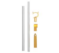 AMUSLESUR Tringle à Vêtements Tige Télescopique Réglable de 64 à 101 Cm Rétractable en Acier Inoxydable Barre D'extension Pratique pour Placard Domestique