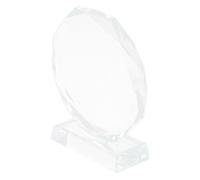 AMUSLESUR Trophée en Cristal Verre Élégant et Solide Design Unique, pour Récompenses Sportives et Trophées Commémoratifs de Réussite