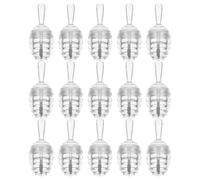 AMUSLESUR Tube de Gloss à Lèvres Plastique Léger, 15 Flacons Transparents Forme Pot Miel, Adaptés pour Créations DIY Cosmétiques