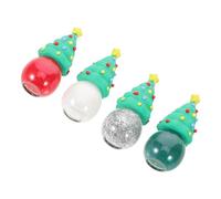 AMUSLESUR Vernis à Ongles de Noël 4pcs sans Cuisson, Séchage Rapide, Gel Multi-usage à Base D'eau en Résine et Verre, pour Usage Quotidien et Événements Formels