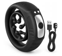 AMUVIBE Anneau Pénien Vibrant Connecté pour Homme et Couple, Contrôle par Application, 9 Modes de Vibration, Double Anneau Souple, Recharge Magnétique USB, Noir