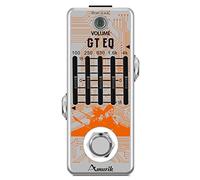 Amuzik Pédale d'égaliseur de guitare 5 bandes Paramétrique EQ Guitar Effect Pédale de fréquence Compensateur de fréquence ± 18 dB Range pour Mini Size True Bypass