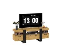 Amveya Meuble TV, Meuble Tele Bois, Grand Meuble Chambre,140X40X50cm,Buffet avec Fonction de Rangement, Idéal pour Les Salons, Les Chambres et Les Salles à Manger, dans Une Finition Bicolore Vintage