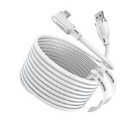 AMVR Câble de liaison de 4,9 m compatible avec Oculus/Meta Quest 3/Meta Quest 3S, Quest2/Pro/Pico 4/Ultra et PC/SteamVR, transfert de données PC haute vitesse, câble USB 3.0 vers USB pour casque VR