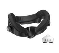 AMVR FC4A Face Cover Pad Interface Faciale Compatible avec Meta/Oculus Quest 3, Coussin en Soie Glace avec Design Ventilateur, pour Bandeau Halo avec Ventilateur (non compatible avec Quest 3S)