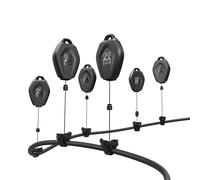 AMVR VR, système de poulie de Plafond rétractable pour Quest 3S/3/2/1/PSVR/PSVR 2/Rift/Rift S/Valve Index/HTC Vive/Vive Pro/HP Reverb G2 Link Cable (Noir)