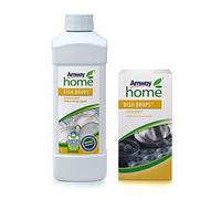 Amway Liquide Vaisselle Concentré Dish Drops 1 Litre + Amway Paquet de 4 Tortillons à Récurer SCRUB BUDS Dish Drops en Inox