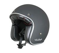 AMX, Casque jet Vintage noir mat, XL