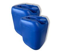 AMX Home Lot de 2 bidons d'eau de 20 litres avec bouchon à vis | Bidon industriel | Bidon d'eau potable | Réservoir d'eau | Bidon en plastique