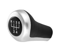 Amxaqjc Pour BMW Série 1 3 5 6 E46 E53 E60 E61 E63 E81 E82 E83 E84 E90 Etc, Pommeau Levier Vitesse Remplacement Intérieur 5/6 Vitesses Pommeau Levier Vitesse Voiture(Silver 5 Speed)