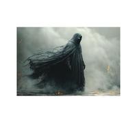 AMXBZC Abstrait Affiche sur Toile Décoration Images du Diable d’Eau images décoration murale pour chambre à coucher, bureau Salon(gris)-80x120cm Sans cadre