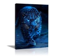 AMXBZC Affiche décorative chambre d'enfant Affiche des deux léopards mignons Moderne animaux de safari en afrique - Poster Images Murales - Décoration chambre de bébé(Brown 2)-80x120cm Encadrée