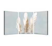 AMXBZC Lot de 3 posters Affiche sur Toile Décoration Murale Images modernes simples Abstrait murale pour Chambre de Garçon Adolescent Salon Chambre(Bleu)-20x30cmx3 Encadrée