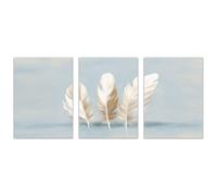 AMXBZC Lot de 3 posters Affiche sur Toile Décoration Murale Images modernes simples Abstrait murale pour Chambre de Garçon Adolescent Salon Chambre(Bleu)-50x70cmx3 Sans cadre