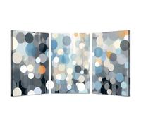 AMXBZC Lot de 3 posters Affiche sur Toile Décoration Murale Motif simple coloré Abstrait murale pour Chambre de Garçon Adolescent Salon Chambre(Bleu)-60x80cmx3 Encadrée