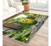 AMXBZC Moderne Abstrait Grand Tapis Salon Doux Tapis Mignon à Motif de forêt Petit Salon - Vintage Chambre Adulte -Salle à Manger -Bureau-Cuisine Moquette(Jaune 51)-210x270cm