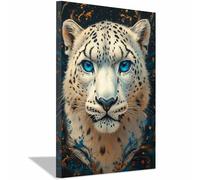 AMXBZC Murale d'art l'image imprimée sur Toile Peintures murales léopard vintage Moderne animaux de safari en afrique -Images Murales - Décoration chambre de bébé(blanc)-20x30cm Encadrée