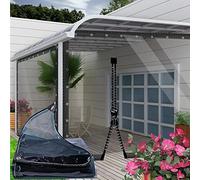 AMXFS Bâche de Protection avec œillets - 2 x 4,5 m (Bleu et Vert) - avec 1 Fermeture éclair en PVC de 0,35 mm - Protection des Plantes - Bâche de Pluie imperméable - 400 g/m²