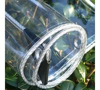 AMXFS Bâche Transparente avec œillets Bâche de Couverture 0.35mm Rideaux de Pluie pour la Protection des Plantes 3.9 * 1.1m PVC Bâches étanches Transparentes en Verre Bâches de Protection