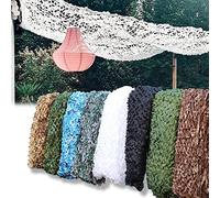 AMXFS Filet de Camouflage Voile Solaire 1x6m - Camouflage Blanc Écran de Protection et Décoration Personnalisable
