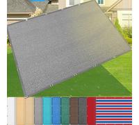 AMXFS Voile de protection solaire 185g/㎡ Voile d'ombrage avec œillets 2,5m x 3,5m en PEHD, taux d'ombrage de 95 %, filet d'ombrage UV et protection solaire pour les cours intérieures, marchés en plein