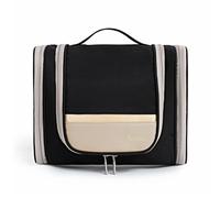 AMXNX Beauty Case de voyage pour suspendre grande capacité imperméable sac cosmétique avec beaucoup de compartiments, trousse de voyage pour homme et femme, Noir