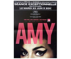 AMY Affiche Cinéma Originale Petit Format (53x40 cm Pliée) Asif Kapadia Amy Winehouse