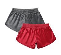 Amy Coulee Boxer court en satin pour homme, L