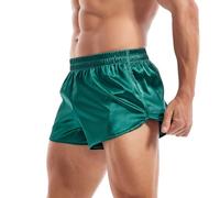 Amy Coulee Boxer en Satin pour Homme, Vert, L