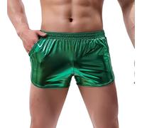 Amy Coulee Boxer sexy pour homme Shiny, vert, M