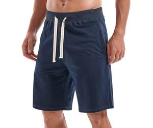 Amy Coulee Short de Sport Classique décontracté en Coton avec Cordon de Serrage pour Homme, Bleu Royal, Taille L